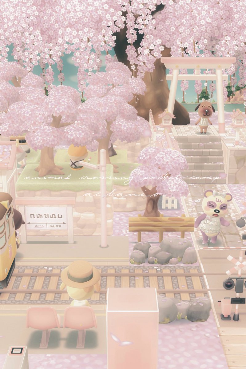 ひと足もふた足も早い暖かい季節へ

#ポケ森レイアウト 
#ポケ森 
#acpc