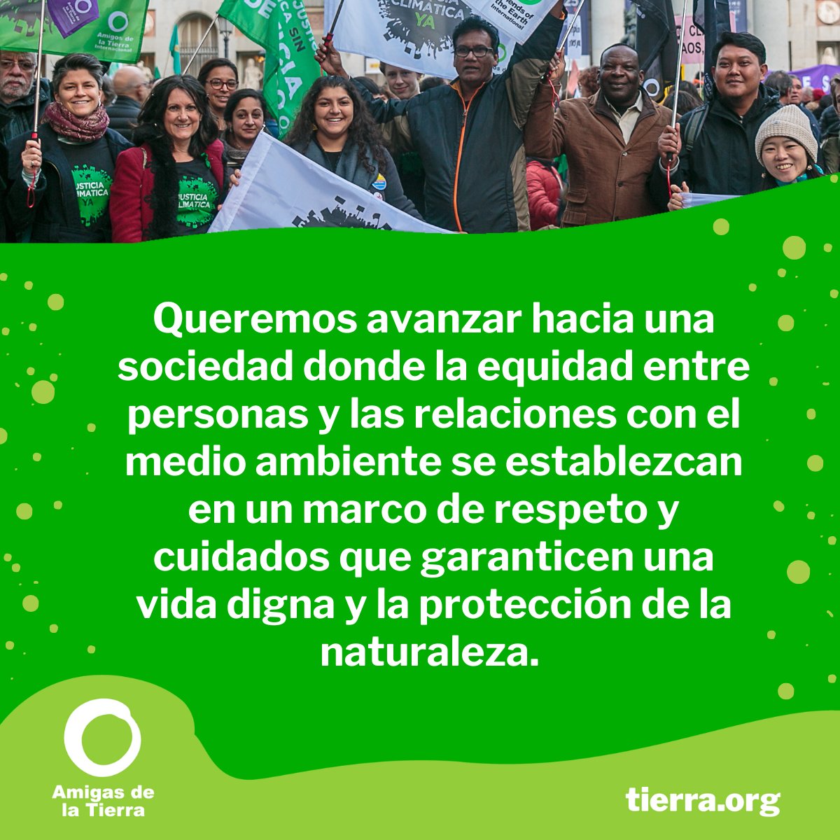Cambiamos nuestro nombre para reforzar el papel vital que desempeña el feminismo para avanzar hacia una sociedad justa, donde la equidad entre personas y las relaciones con la naturaleza sean en un marco de respeto y cuidado. Somos #AmigasdelaTierra

tierra.org/somos-amigas-d…
