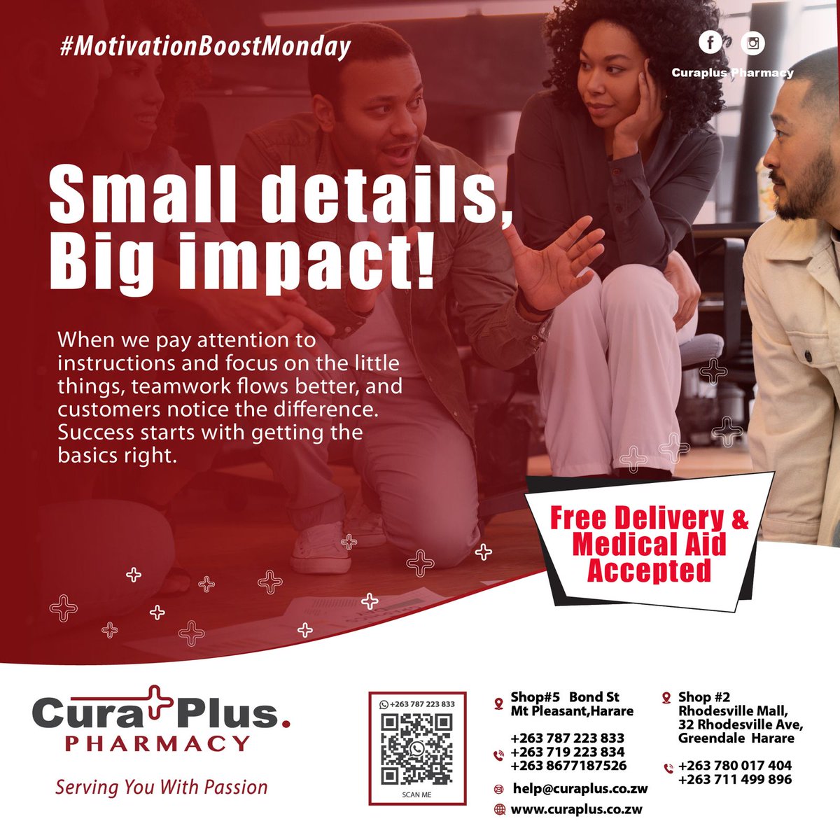 CuraplusP's tweet photo. Success is all in the details! 
When we pay attention to the small things and follow instructions carefully, magic happens:
✅ Teamwork flows effortlessly.
✅ Customers feel valued and appreciated.
✅ Mistakes are avoided, and trust is built. https://t.co/JHNq1sxsOX