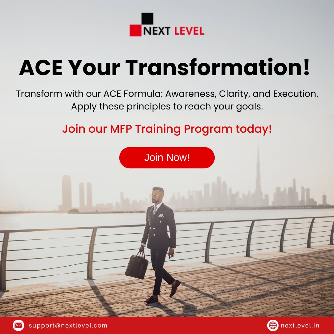Nextlevelnle's tweet photo. ACE Your Transformation! 🚀
Awareness 📘 + Clarity 💡 + Execution = Achieve Your Goals! oin our MFP Training Program today.
#GoalSetting #PersonalGrowth #MFPTraining #TransformYourLife #AchieveMore #Awareness #Clarity #Execution #SuccessMindset #ProfessionalDevelopment #nextlevel https://t.co/SeGc96gE3G