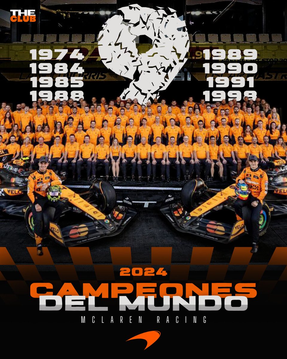 Los campeones! 🏆🏆🏆🏆🏆🏆🏆🏆🏆

#F1 #McLaren