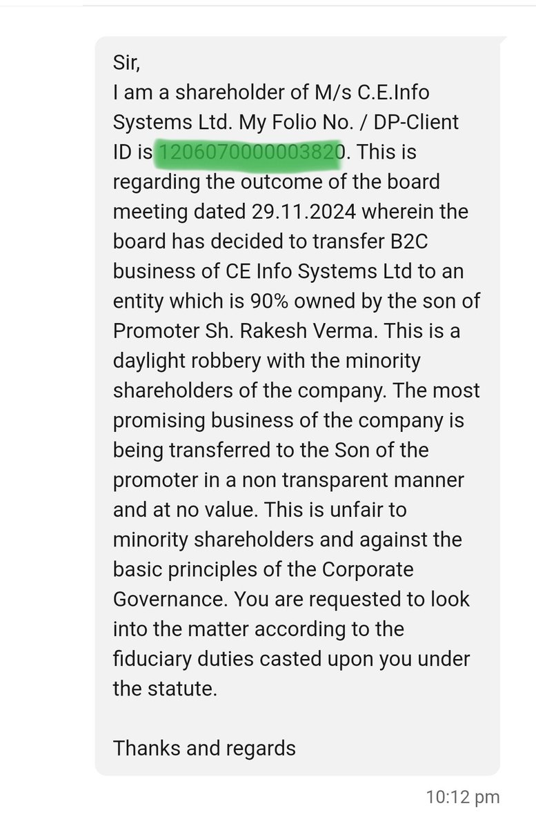 vinaytaparia's tweet photo. Finally MapmyIndia has reversed the decision.
I think I have 1% contribution in this. I wrote to the company, directors, Auditor and investors like phonepe, tata mutual fund ,Zenrin etc.
#Mapmyindia #Ceinfo https://t.co/zYQyN2p9n8