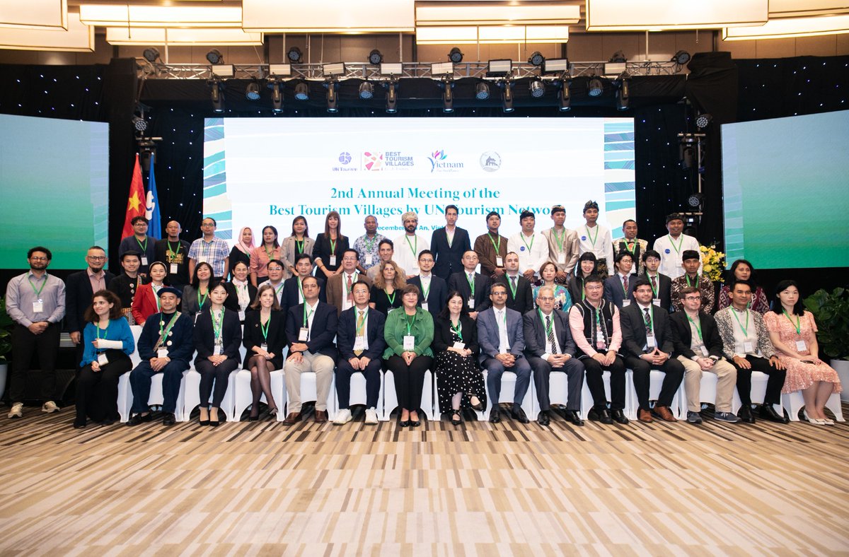 UNWTO's tweet photo. Day 1 of #UNTourism Conference on Tourism for Rural Development in Hoi An, Viet Nam kicked off strong! 

2nd Annual #BestTourismVillages Meeting united village reps to reflect on achievements &amp; future actions. https://t.co/AsOgIvUujv