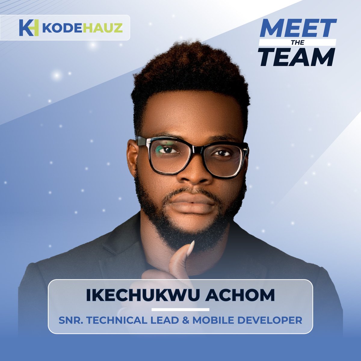 Meet Ikechukwu Achom, The <a href="/Ikeys15/">Ikeys</a>  of KodeHauz!

With 4+ years in mobile development, product design, and management, he has managed over 5,000+ people and delivered amazing solutions.

As KodeHauz’s Senior Technical Lead, he’s driving impact and growth in tech. 

#KodeHauz