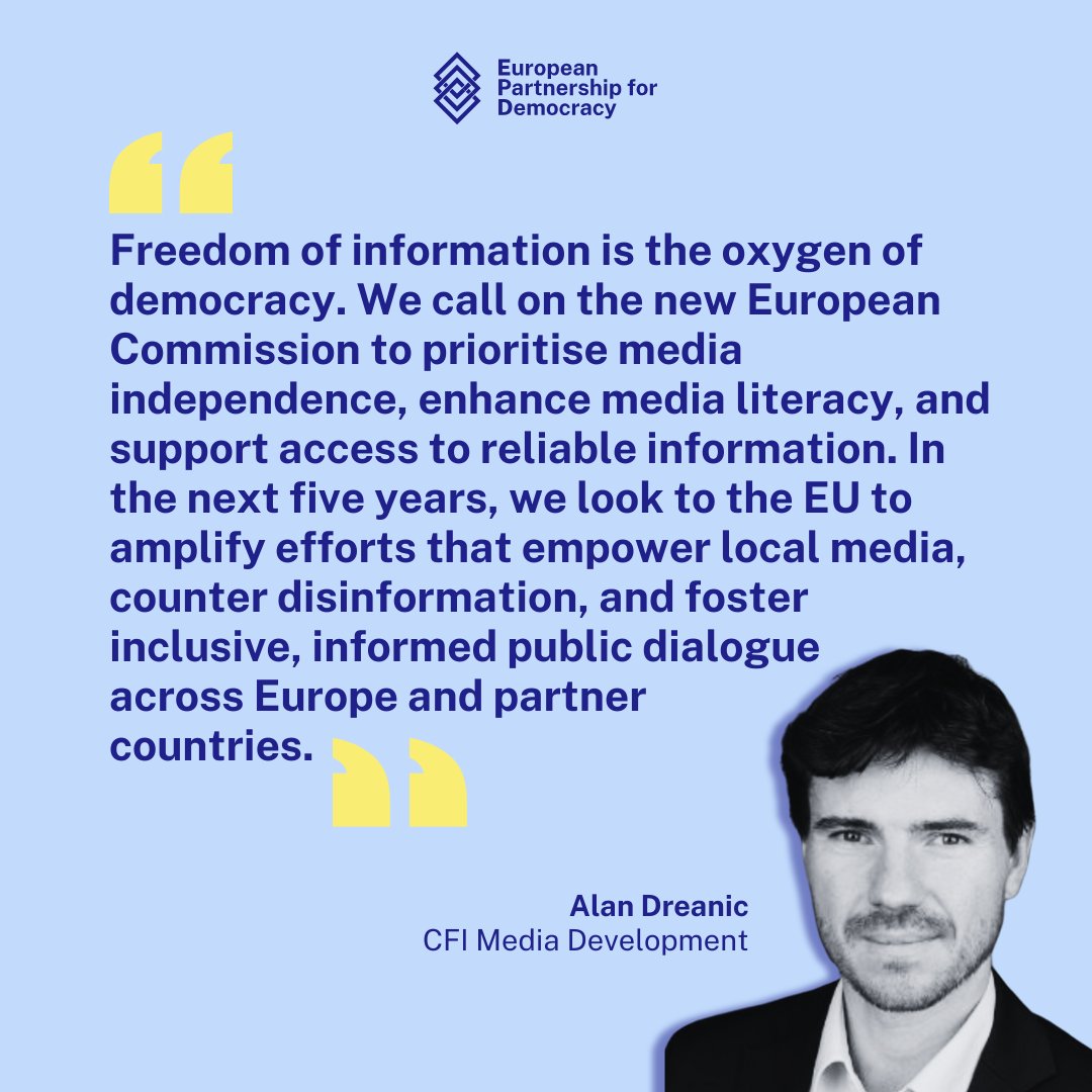 EPDNetwork🌐

🗞️ No #democratic society can thrive without #MediaFreedom, media literacy and access to reliable information.

<a href="/AlanDreanic/">Alan Dréanic</a> <a href="/CFImedias/">CFImedias</a>