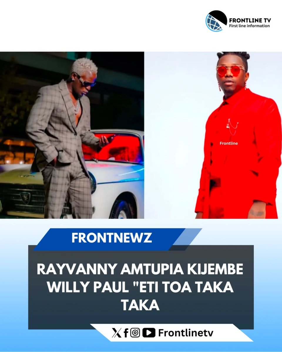 frontline_tv's tweet photo. Baada ya Msanii kutoka Nchini Kenya @willy.paul.msafi kudai kuwa Kolabo aliyoifanya na rayvanny ni Takataka kwenye Show iliyofanyika jana Nchini Kenya, #Rayvanny ameandika ujumbe huu..

“Mimi ni Mtanzania Napenda mashabiki Wote wanao support Rayvanny Duniani kote, ILA SIKU https://t.co/RzY2HEGj4d
