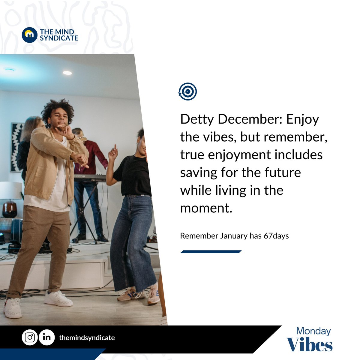 tmsunilag's tweet photo. As we detty this December, let’s remember to save for the coming month ✨✨✨ https://t.co/wPM9AMqPkW