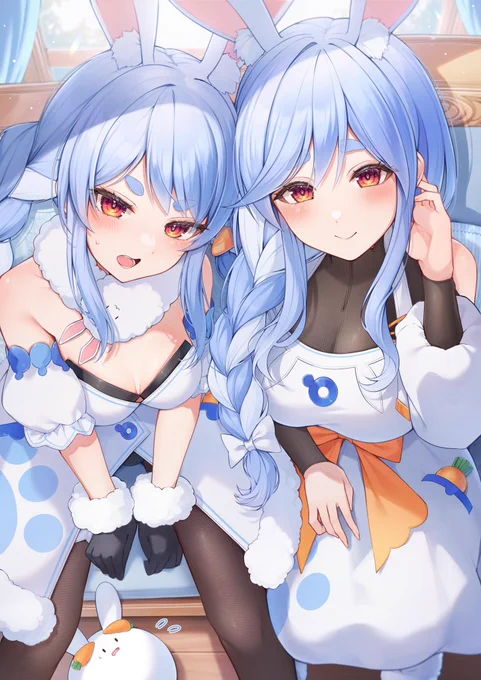 「どっちが好きだぺこ」#ぺこらーと  #ぺこママみて 