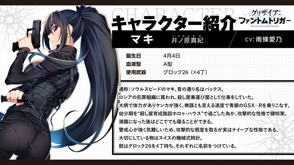 TVアニメ『グリザイア：ファントムトリガー』 ✨マキ（井ノ原真紀