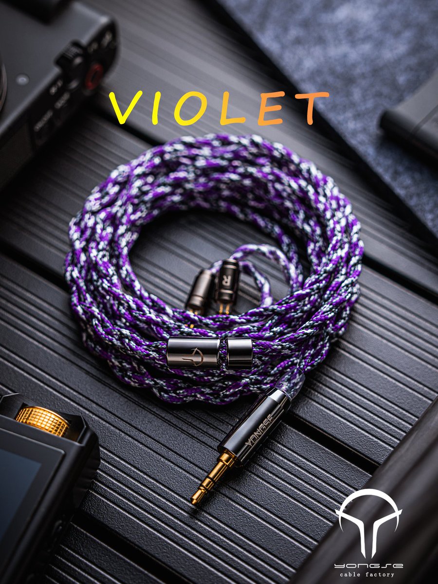 💫「YONGSE Violet」 💜高純度OCC銀メッキ銅アップグレードイヤホン