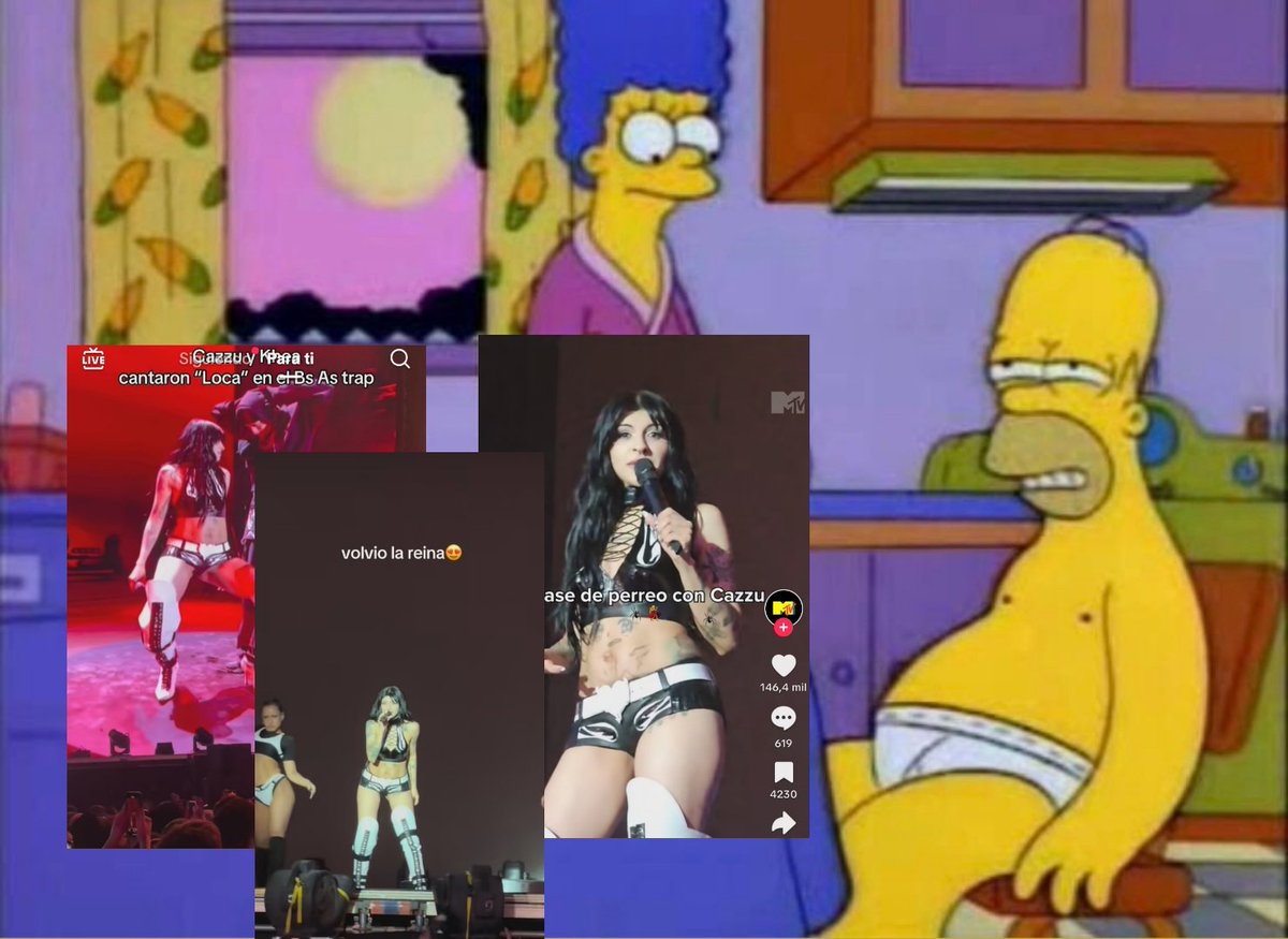 - Homero, ¿estuviste toda la noche en tiktok?
- Creo que amo a cazzu