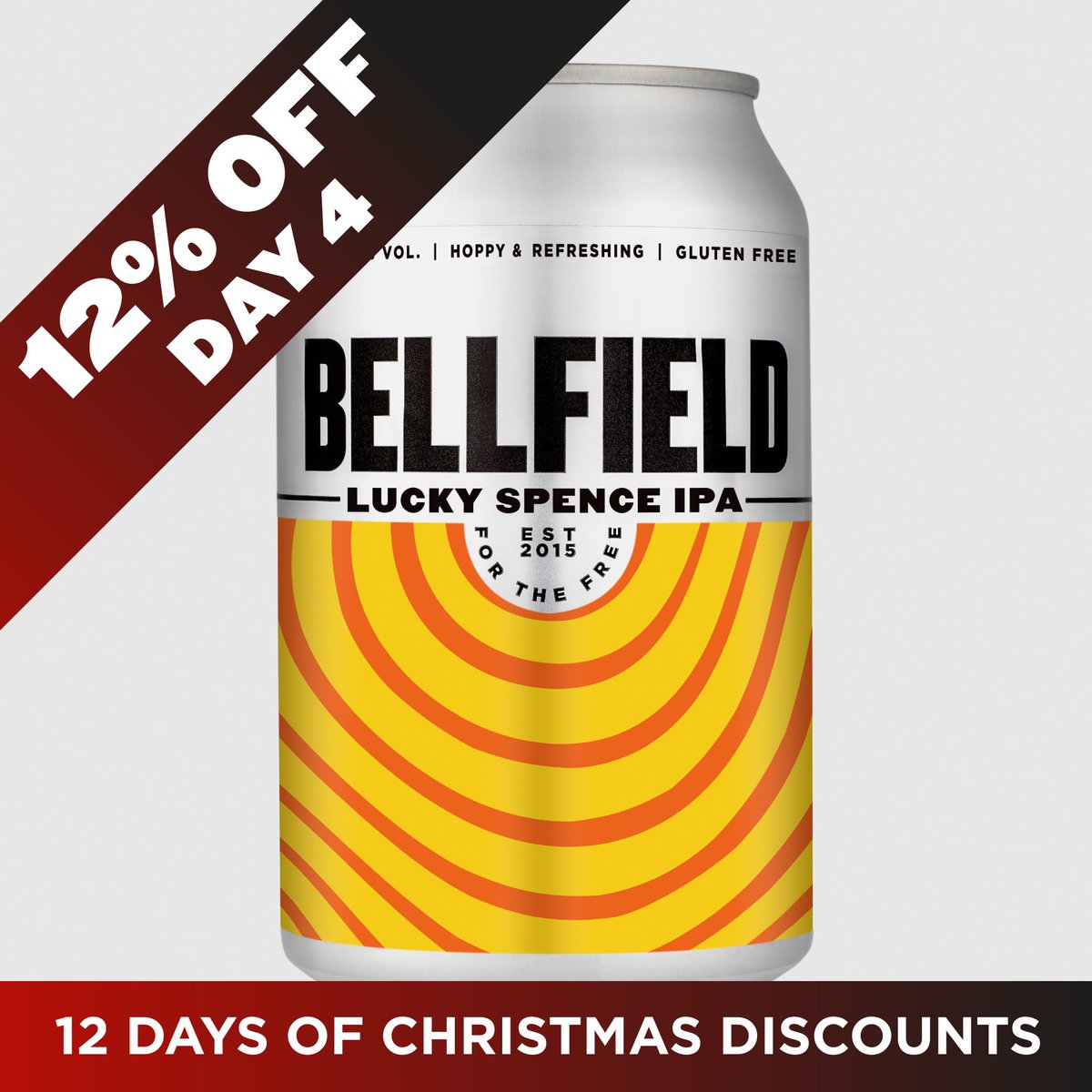 🔔12 Days of Christmas Discounts - Day 3
Use the discount code “12DAYS” at checkout and save 12% on a case of Lucky Spence IPA. Today only! 

👉  bit.ly/TwelveDaysXmas… 👈
