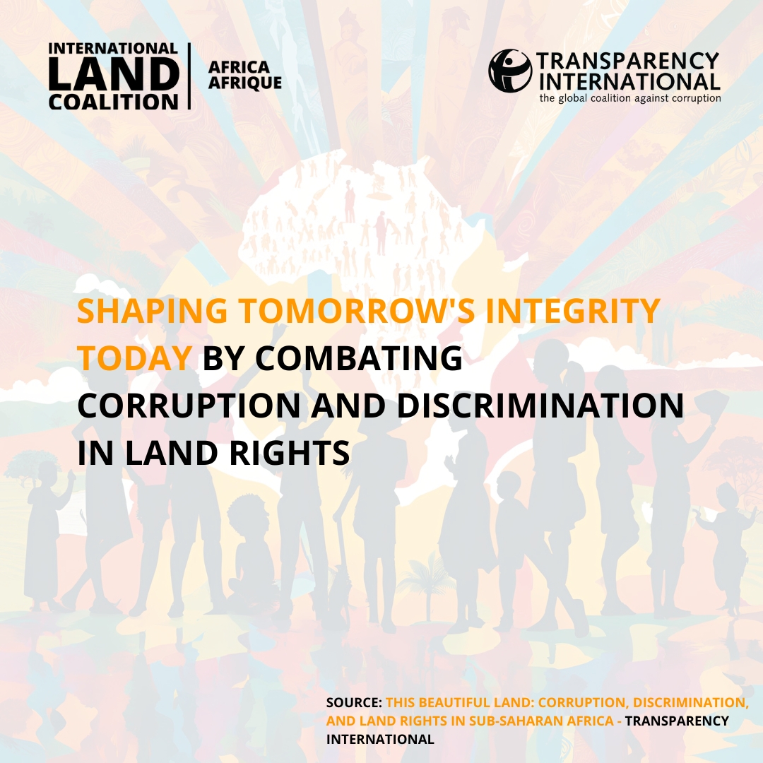 🌍 Across Sub-Saharan Africa, land corruption remains a critical barrier to justice, equality, &amp; sustainable development. Youths, women, &amp; girls often bear the brunt of these injustices, facing discrimination &amp; systemic exclusion. #EndLandCorruption #United4LandRights