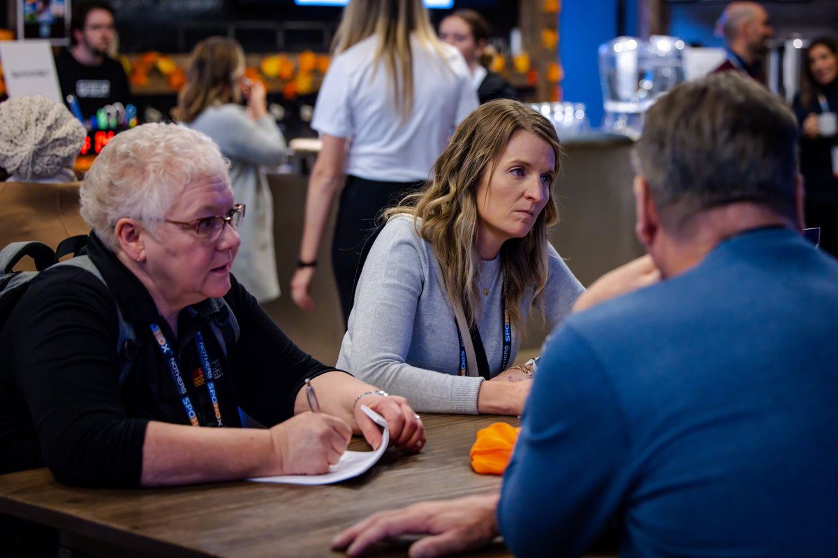 SPOHOXperience's tweet image. Can you make a partnership connection in 8 minutes?  
Our Spo Ho Xperience™ Players sure did at Spo Ho X D8s™ in October! 
These quick, but productive conversations grow into long-term sport hosting business relationships!
#SpoHoX24 #SportHosting #SportTourism #SportTravel