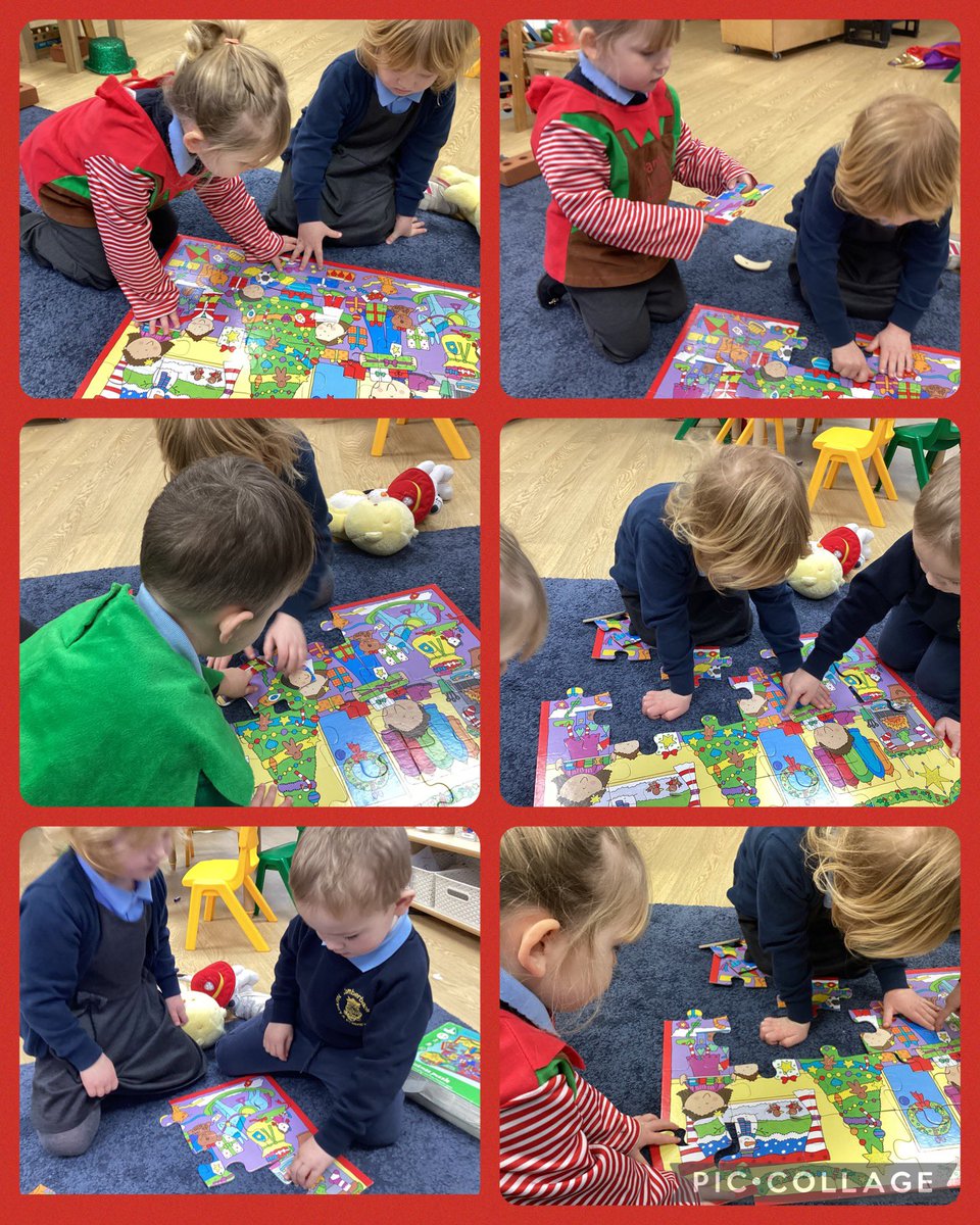 There is nothing like a Christmas puzzle to start off the week. Super teamwork in Nursery to complete this task!🎄