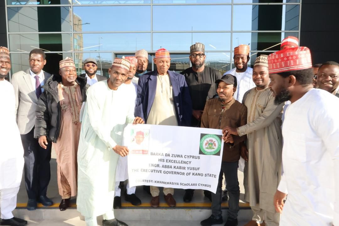 Kyusufabba's tweet photo. I am now in Lefkosia, Cyprus, where I met with the management of the Near East University to discuss some important issues. 

One of those issues is the overdue release of academic certificates to students from Kano State who graduated between 2015-2019 and have not been able to obtain their certificates. 

The graduates of Medicine, Nursing and other important courses have been stuck due to the non-payment of their tuition fees by the previous administration, and I am glad that we have had a fruitful discussion with the university in order to settle the liabilities. 

This situation has become a setback for our children in their journey towards their dreams and aspirations, and for our state, which is in need of professionals like them. 

We shall continue to prioritise the education and welfare of our people for sustained growth. - AKY