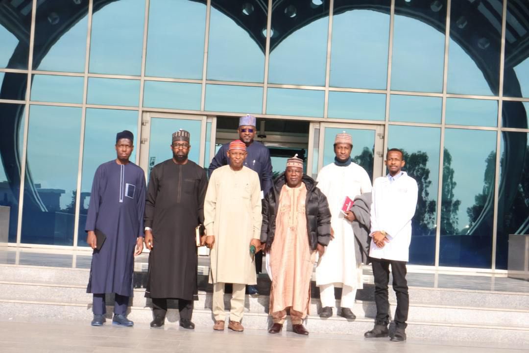 Kyusufabba's tweet photo. I am now in Lefkosia, Cyprus, where I met with the management of the Near East University to discuss some important issues. 

One of those issues is the overdue release of academic certificates to students from Kano State who graduated between 2015-2019 and have not been able to obtain their certificates. 

The graduates of Medicine, Nursing and other important courses have been stuck due to the non-payment of their tuition fees by the previous administration, and I am glad that we have had a fruitful discussion with the university in order to settle the liabilities. 

This situation has become a setback for our children in their journey towards their dreams and aspirations, and for our state, which is in need of professionals like them. 

We shall continue to prioritise the education and welfare of our people for sustained growth. - AKY