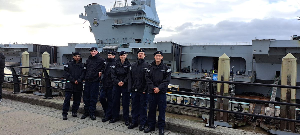 What a day!🚢 Our Royal Navy cadets had the incredible opportunity to visit HMS Prince of Wales while it's docked in Liverpool this week. Among a select group of CCF cadets, they explored the aircraft carrier before it opens to the public!⚓