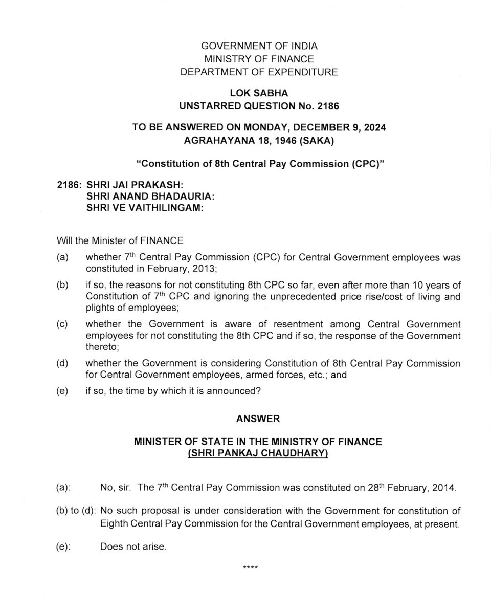 8th pay commission tweet media