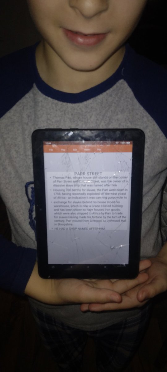 Beckzd83's tweet photo. Henry looked up and researched slave trade streets as part of his homework @AnfieldRoadY5  einstiens x https://t.co/3QTV1eeGWa