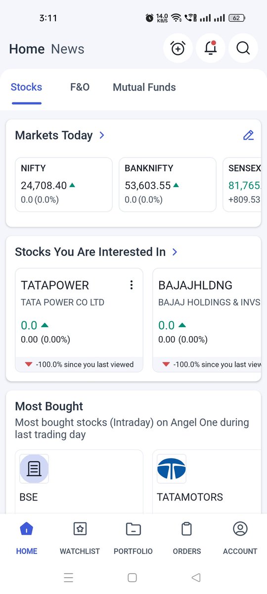 ChiragMohanC's tweet photo. @AngelOne please current your app , it stopped working, make it on very urgent basis @CNBC_Awaaz @ZeeBusiness @BSEIndia https://t.co/jtlR9lcwtd