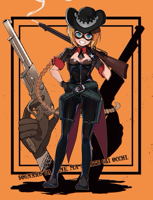 #AIは銃描けないからTLを銃持った絵で一杯にしようぜピースメイカーコルトドラグーンウィンチェスターライフルエンフィールドリボルバー マギプル PDR 