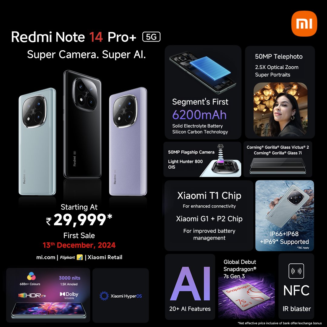 GeWQYCJXQAARUby?format=jpg&name=medium Redmi Note 14 Pro+ 5G: Ultimate Performance Unleashed