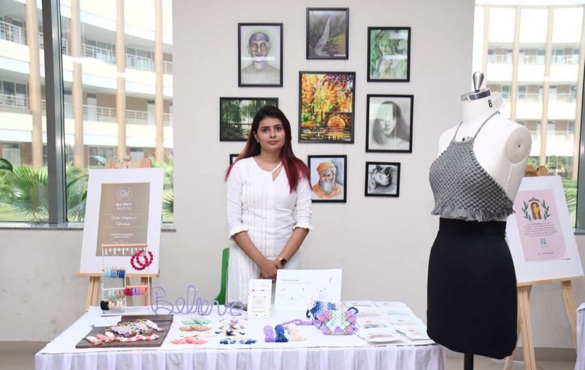 mfmnift_pkl's tweet photo. A festive day of innovation and inspiration at NIFT Panchkula's Diwali Mela! Graced by Mrs. Rachna Shah IAS, Shri Rohit Kansal IAS, and Prof. Dr. Sudha Dhingra, our MFM students showcased their entrepreneurial talents with brilliance🪔🌟#NIFTPanchkula #DiwaliCelebration #college https://t.co/E27R0OaTTs