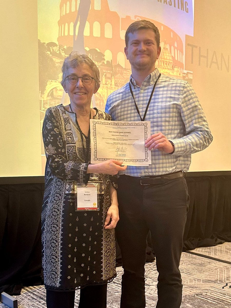 SCWDnews's tweet image. Announcing the award winners of the poster sessions at the 17th #SCWDconference2024 in Washington DC.
 - Best clinical poster award
 - Young Investigators award
 - Best Basic Science Poster award

#Cachexia #Sarcopenia #Nutrition #MedicalResearch