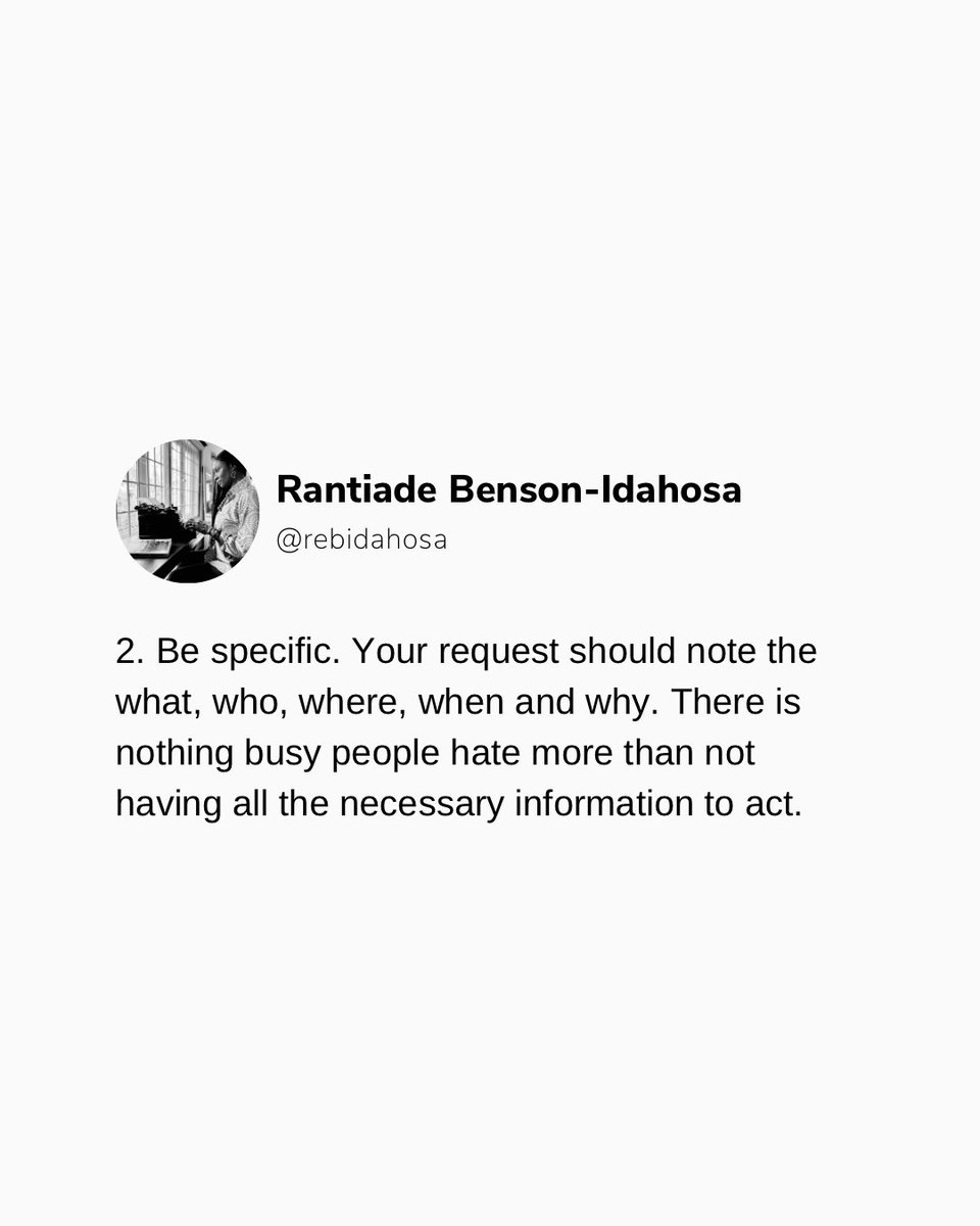findyrPath's tweet photo. As we wind down the year and you seek access to some very busy people, here are some tips to keep in mind. How to successfully access busy people. 1/3 #professionaldevelopment #PersonalDevelopment #selfimprovement #changenigeria #tipsoftheday https://t.co/dmMQQUixfd
