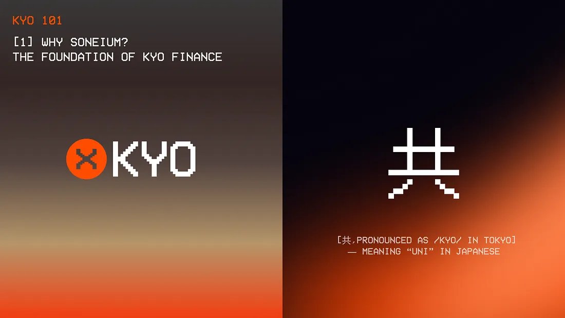 😶‍🌫️We want to dream together with our community!🌛

✍️This series of articles shares 
1⃣What KYO is, why we are building on <a href="/soneium/">Soneium 💿</a> 
2⃣3⃣ KYO's unique strengths, 
4⃣and our vision &amp; roadmap 🗾

Here's the first article to kick things off! 👇
kyofinance.medium.com/840df65d1bc4