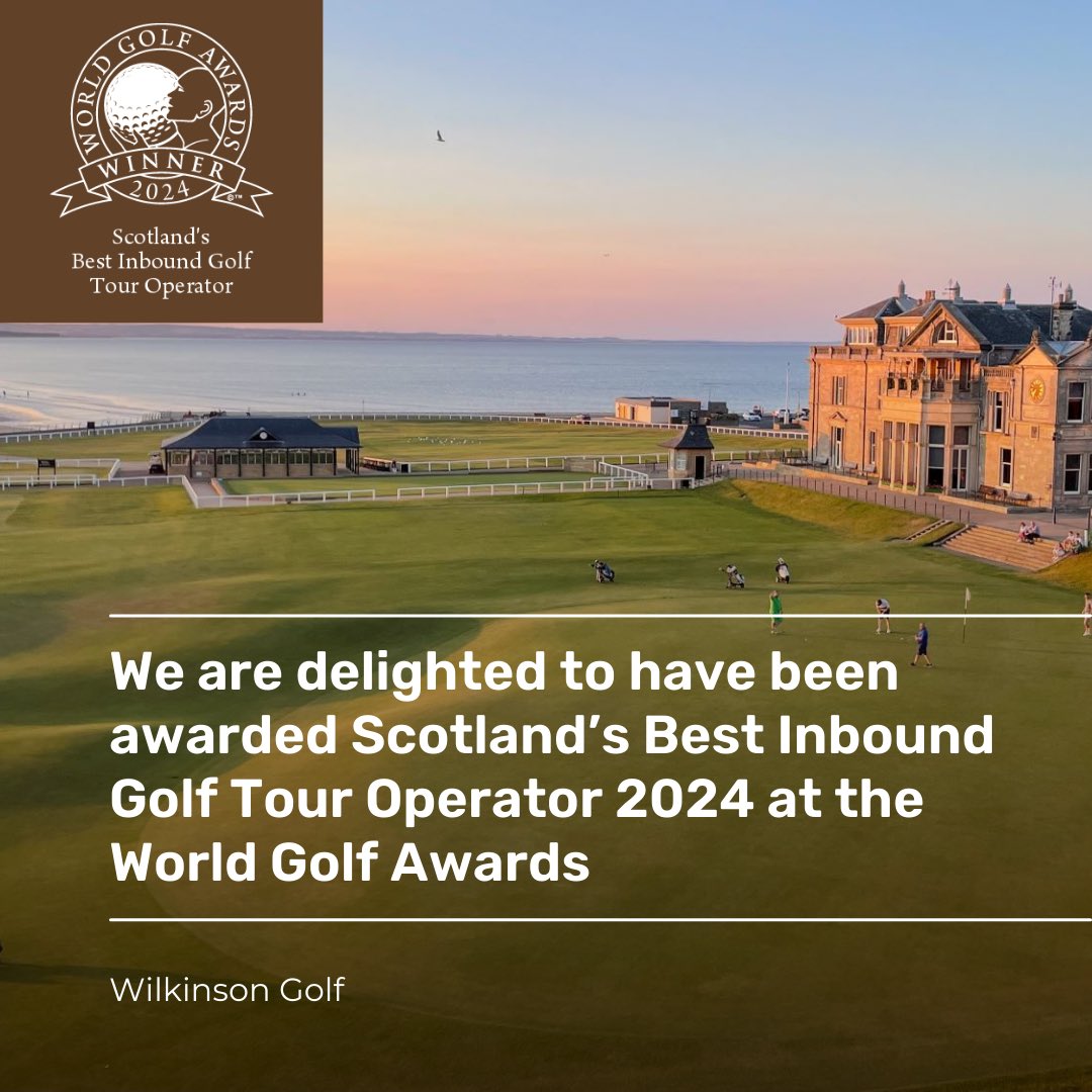 We are thrilled to announce that we have been awarded Scotland’s Best Inbound Golf Tour Operator 2024 at the <a href="/WorldGolfAwards/">World Golf Awards</a>!

Thank you to all our clients for your continued support. We look forward to many more years of providing world-class golf experiences.