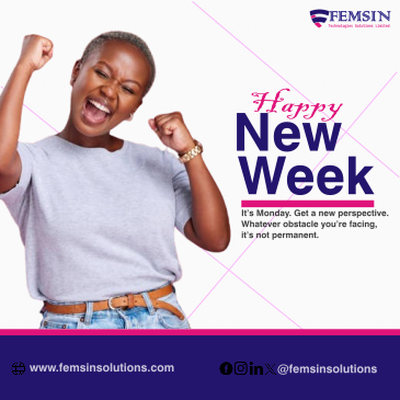 FemsinSolutions's tweet photo. It’s Monday. Get a new perspective. Whatever obstacle you’re facing, it’s not permanent. #GetInspired #MondayMotivational #HappyNewWeek #femsinsolutions #itsolutionsprovider https://t.co/ehqttSUc0e