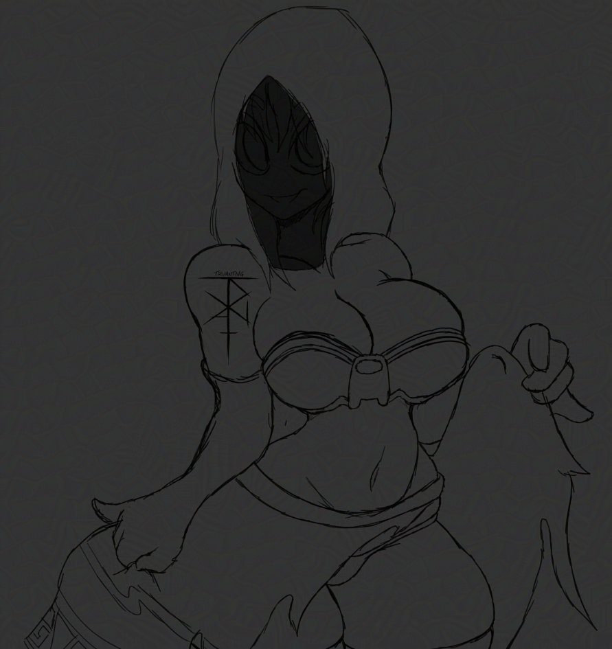 TruantNG's tweet photo. 344/366 #DailyDoodle #DarkSouls2 #DesertPyromancer https://t.co/b8rkgzOheM
