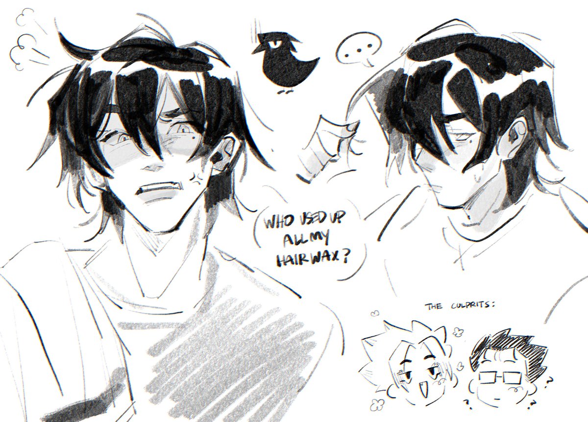 jae_draws_'s tweet photo. karasu tabito w his hair down 😌
#bluelock #bllk #ブルーロックFA https://t.co/sHn8bLOZJS