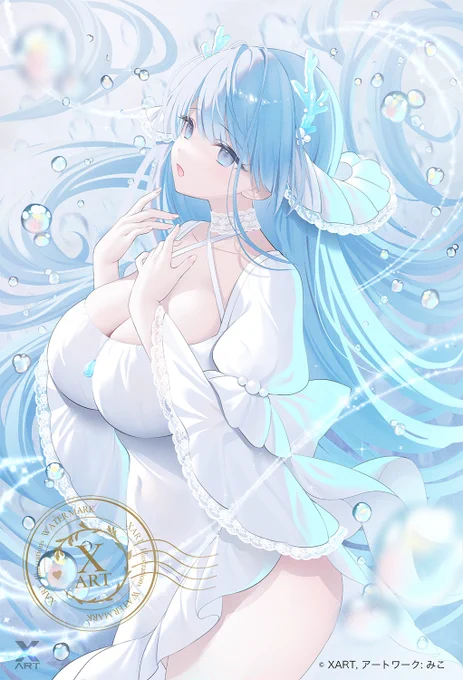 泡illustration by みこ(#m1k0neko)#光る美少女展2024 