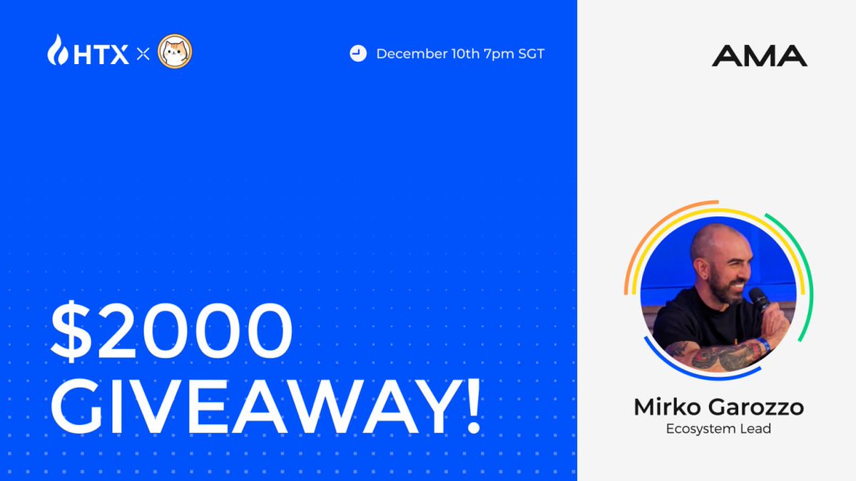 HTX x Zircuit AMA Event Giveaway!

Enter to Win a share of $2000:

☑️ Follow <a href="/HTX_Global/">HTX</a> <a href="/ZircuitL2/">Zircuit</a>

☑️ RT + Like + Tag 2 Friends

☑️Set Reminder
x.com/i/spaces/1OwxW…

☑️ Fill out form below after AMA
docs.google.com/forms/d/e/1FAI…