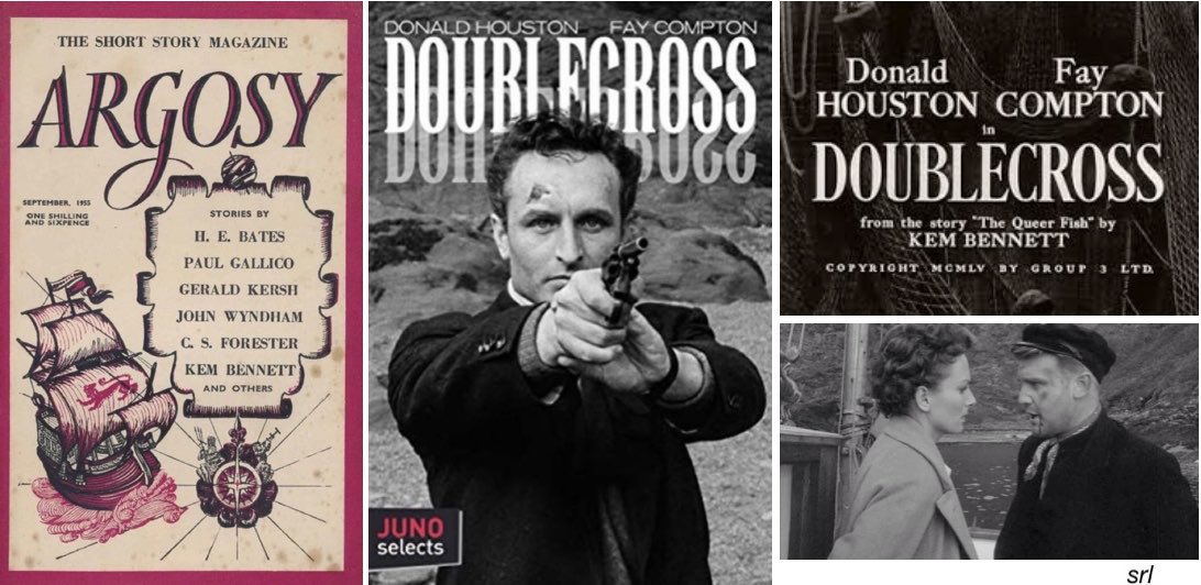 SaveRedlandLibr's tweet photo. 9:55am TODAY on @TalkingPicsTV
The 1956 #Crime film🎥”Doublecross” directed by #AnthonySquire from a screenplay by #KemBennett & #AnthonySquire
Based on #KemBennett’s 1955 short story📖 "The Queer Fish"
🌟#DonaldHouston #FayCompton #AntonDiffring #AllanCuthbertson https://t.co/rePNIkMdW1