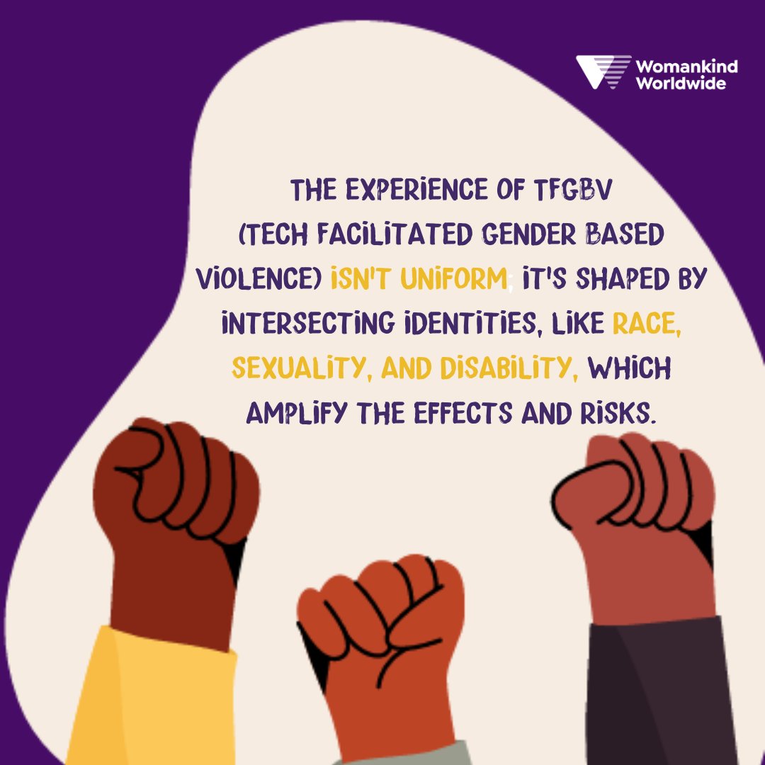 woman_kind's tweet photo. The experience of Tech Facilitated GBV isn’t uniform!

For young women &amp; girls from marginalised backgrounds, the impact of cyberbullying goes beyond simple harassment.

Read our POV on Intersectional Identities and Experiences of TFGBV https://t.co/2DVy3e3t8m #16DaysOfActivism https://t.co/tJH2seIm4A