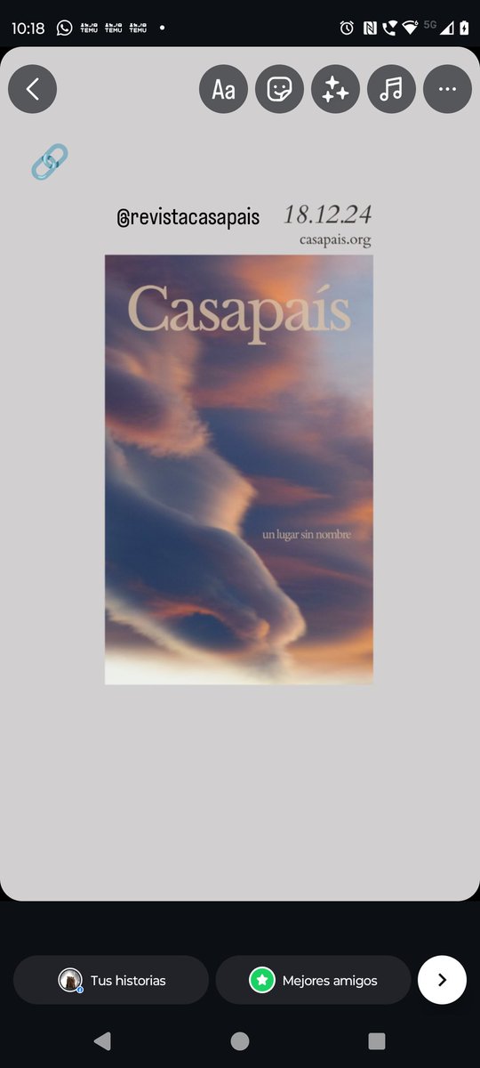 Casapaís - Un lugar sin nombre" será publicada el 18/12/24 en casapais.org. Preventa ya disponible. #Casapais #UnLugarSinNombre”
Agradezco el honor de la publicación en esta revista de "Algunas entradas de Diario de una gerocultora"