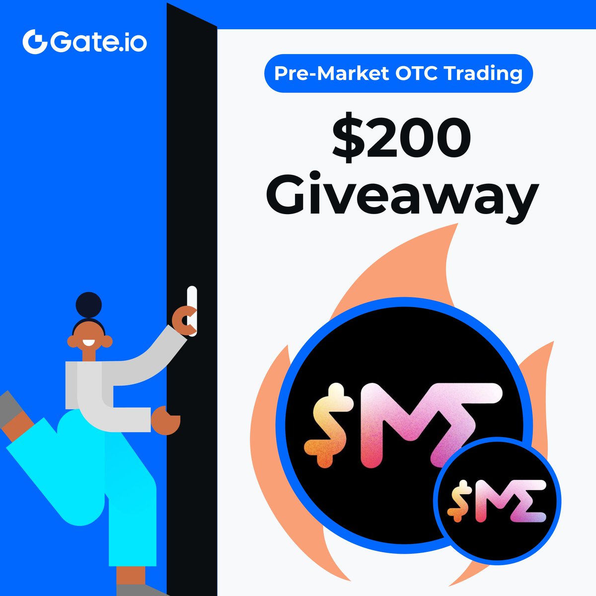 Gate.io (@gate_io) on Twitter photo 🎉 $ME Spot Trading Will Be Live Dec 10 at 14:00 UTC on Gate.io!
Celebrate with us & win your share of $200 in $ME tokens!
💰 20 winners * $10 ME each!
To enter:
☑️Follow @gate_io & <a href="/MagicEden/">Magic Eden 🪄</a>
☑️RT, Like this post & tag 3 friends
Ends 10:00 AM UTC, Dec 12 🎉 $ME Spot Trading Will Be Live Dec 10 at 14:00 UTC on Gate.io!
Celebrate with us & win your share of $200 in $ME tokens!
💰 20 winners * $10 ME each!
To enter:
☑️Follow @gate_io & <a href="/MagicEden/">Magic Eden 🪄</a>
☑️RT, Like this post & tag 3 friends
Ends 10:00 AM UTC, Dec 12