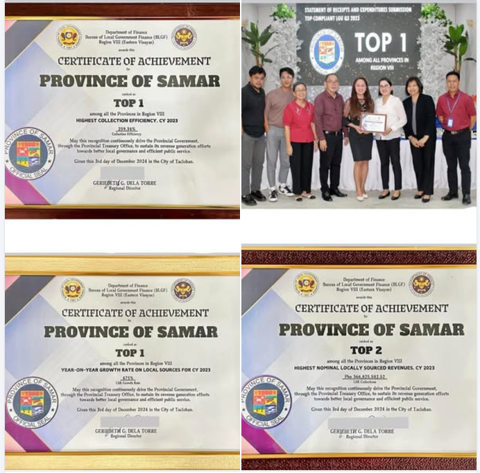 calbayogjournal's tweet photo. RECOGNIZED: FINANCIAL MANAGEMENT OF PROVINCIAL GOV’T OF SAMAR, COMPONENT CITIES &amp; MUNICIPALITIES

https://t.co/QnoTeMTsrk https://t.co/fhdVZ2p25o