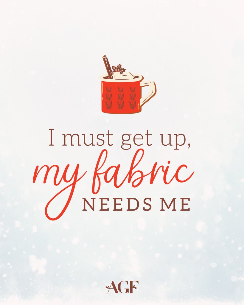 ArtGalleryFab's tweet photo. Rise &amp; shine, quilters! ☕💖  That fabric isn't going to sew itself! #MondayMotivation

#ArtGalleryFabrics #QuitersLife #SewingMeme #QuiltingMeme #AGFMeme⁠ #Fabric #Quilting https://t.co/J7aBPrrUL7