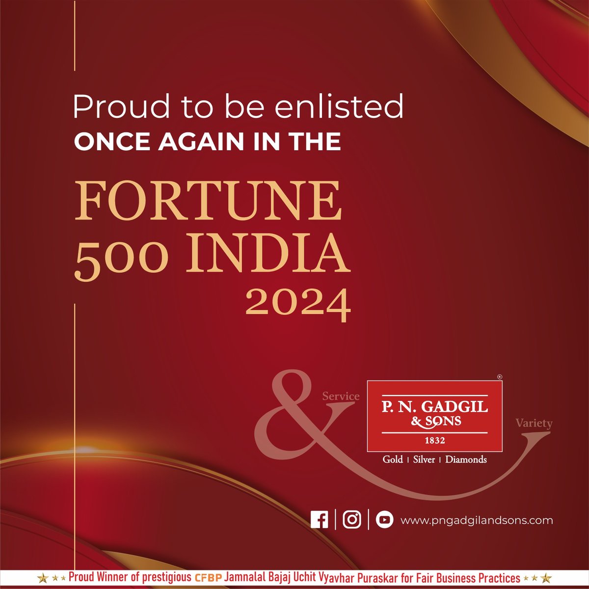Pngandsons's tweet photo. We’re proud to share that P.N.Gadgil &amp; Sons is once again among the Fortune 500 India! 🎉 This achievement reflects our commitment to excellence, customer trust, and team effort. Here’s to reaching new heights together! #pngadgilandsons #pngsons #Fortune500 #India #ProudMoment https://t.co/bLaobnXMbo