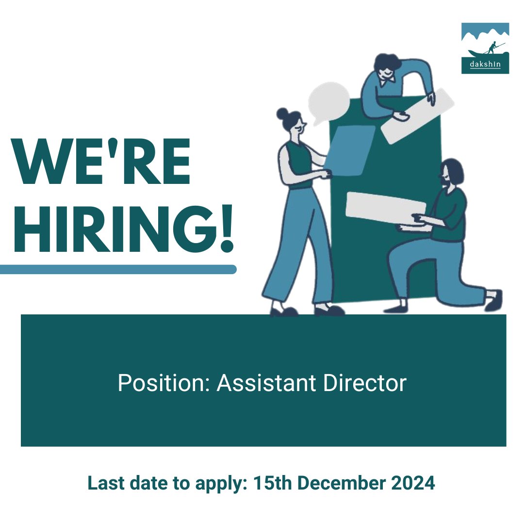 Interested in being part of an exciting organisational growth journey?

We are looking for someone passionate about institution building and skilled at multi-tasking to join us as Assistant Director.

Click the link below to apply!
dakshin.org/opportunities/