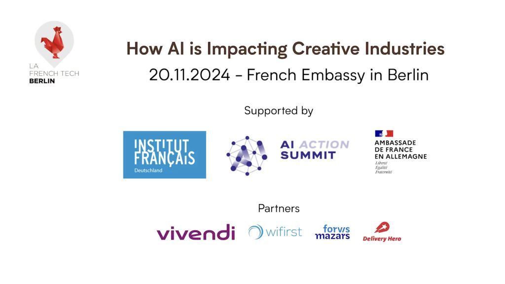 Minh_Q_Tran's tweet image. L&apos;impact de l&apos;intelligence artificielle sur les secteurs créatifs : un appel à agir – French Tech Berlin. Découvrez comment l&apos;IA transforme les industries de la créativité et pourquoi une réponse collective est nécessaire. #TechFrançaise #IA #Industrytech buff.ly/3BvYi58