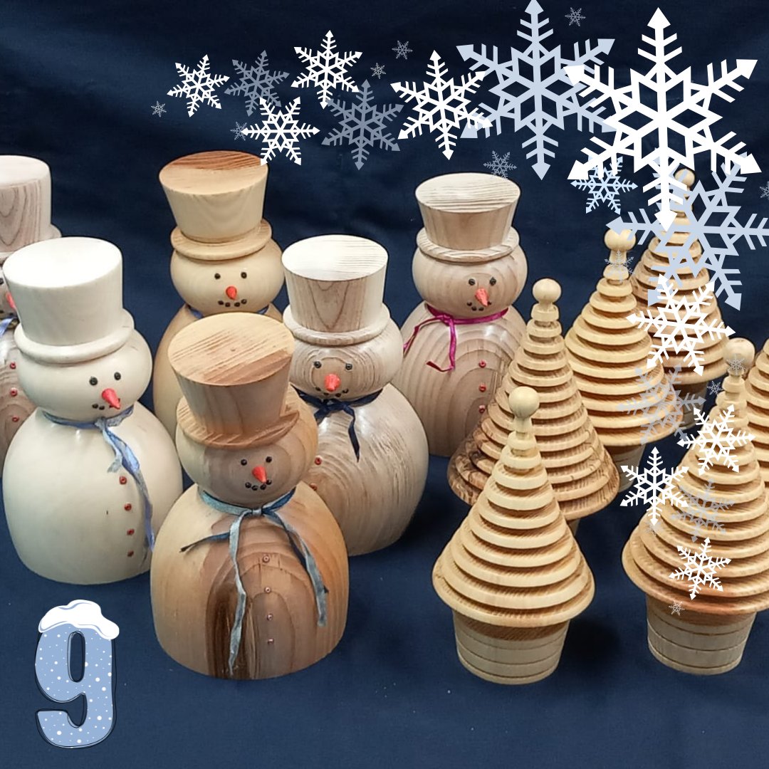 SaxonShipCo's tweet photo. Advent Day 9: Our Volunteer Woodcrafters collect timber offcuts and return them as bowls, candle sticks, pens, keyrings and more lately, Christmas decorations. All for sale in #thelongshed #suttonhooship #SaxonTreeSearch #woodturning #christmasdecorations https://t.co/2polPvzy5W