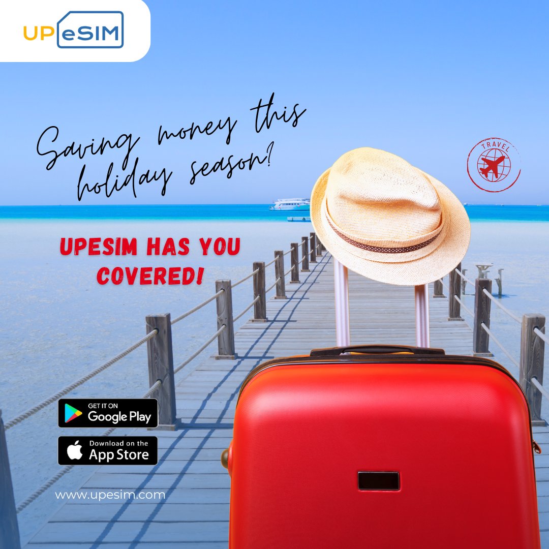 💸 Saving money this holiday season? UPeSIM has you covered! 💸 

Enjoy affordable data plans while traveling, so you can stay connected without breaking the bank! 🎄✨ 

Travel, Connect, Enjoy

Visit our website: upesim.com

#HolidaySavings #UPeSIM #TravelSmart