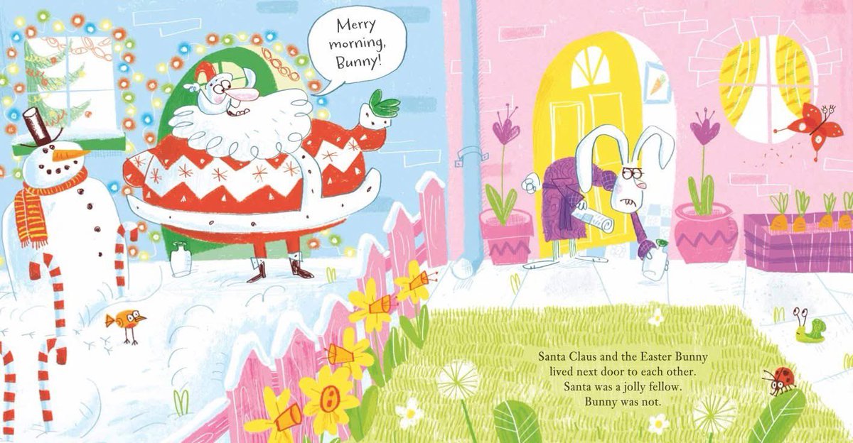FredBlunt's tweet photo. It’s nearly Christmas folks, which means it’s time for me to bang on about my Christmas book once more! Santa Clause Vs The Easter Bunny has been out 6 years now, which seems nuts! It was a @sundaytimes book of the year 2018 and still one of my favourites 😊Merry Christmas 🎄 https://t.co/QVIINma9x8