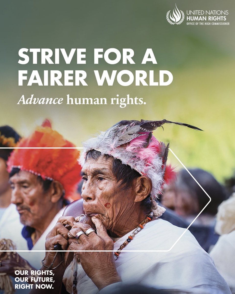 #OurRightsOurFuture, right now. This is our call on #HumanRightsDay, December 10th.

Learn how human rights pave the way for a more just, dignified, and equal world: ow.ly/Tn3R50UmYuI